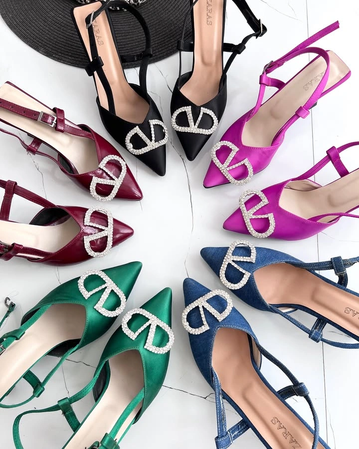 کفش مجلسی نگین دار ، مدل آنیا