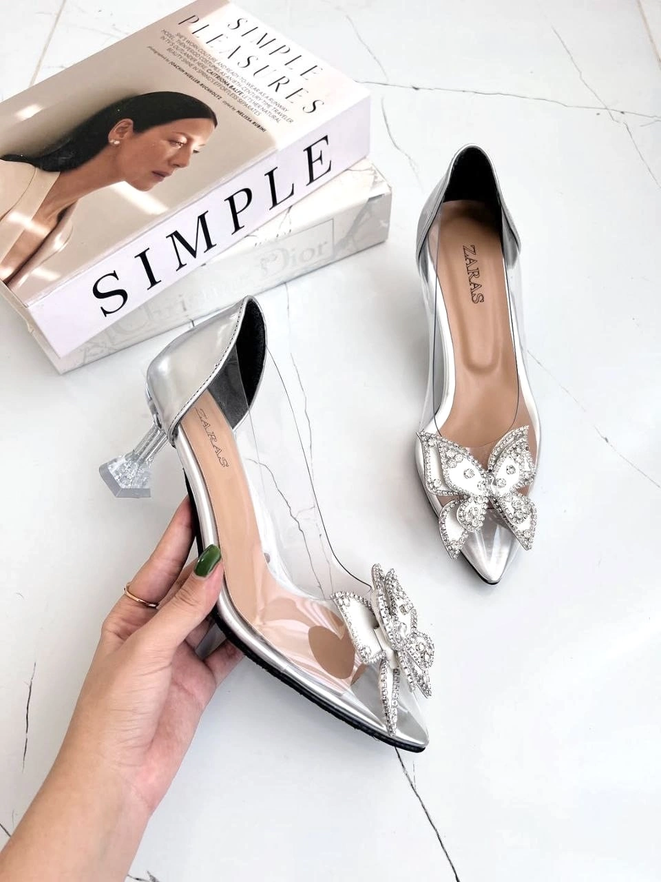 کفش طلقی پاشنه رنگی ، مدل بیتا