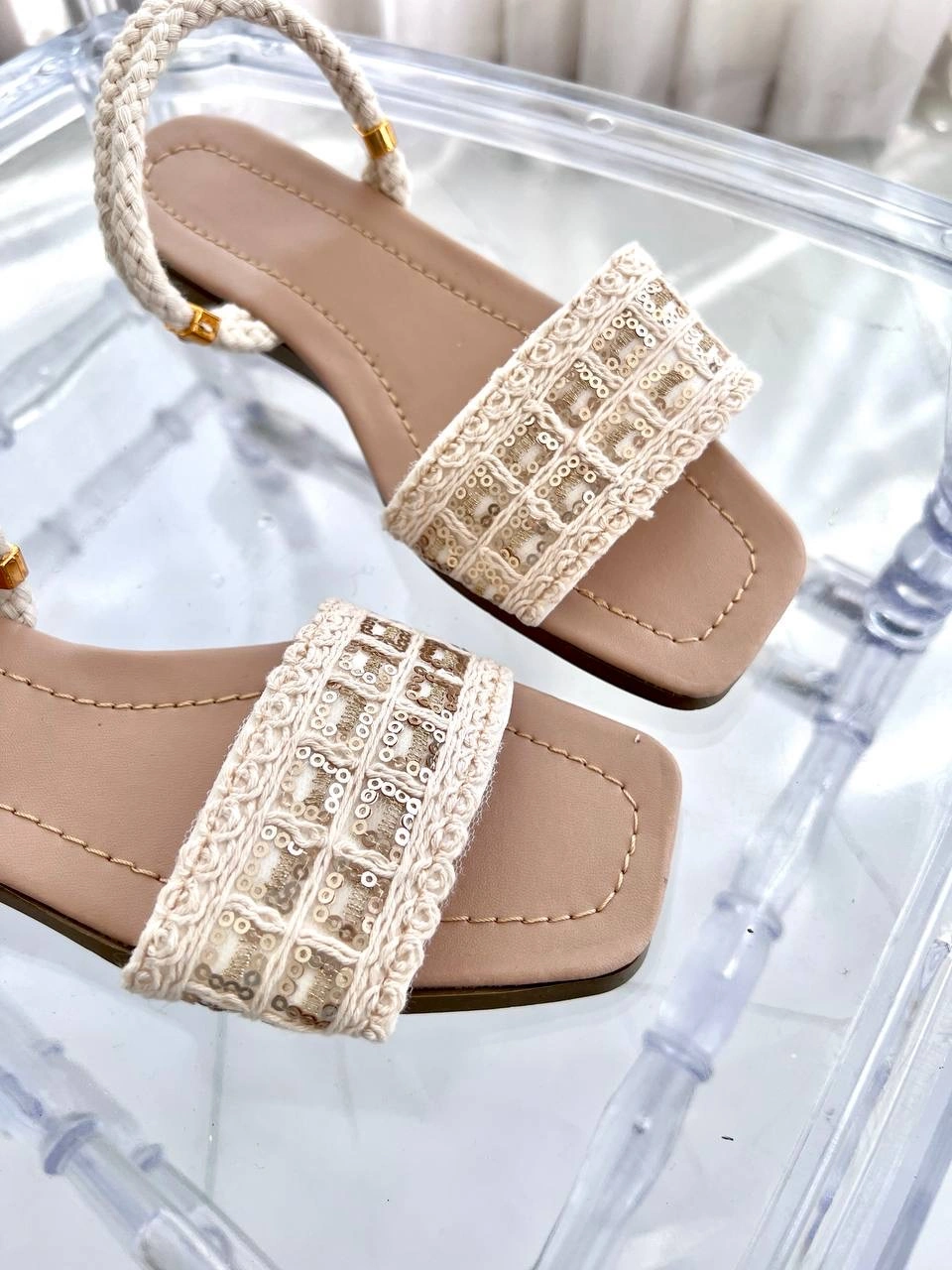 صندل رودوزی شده ، مدل الیز