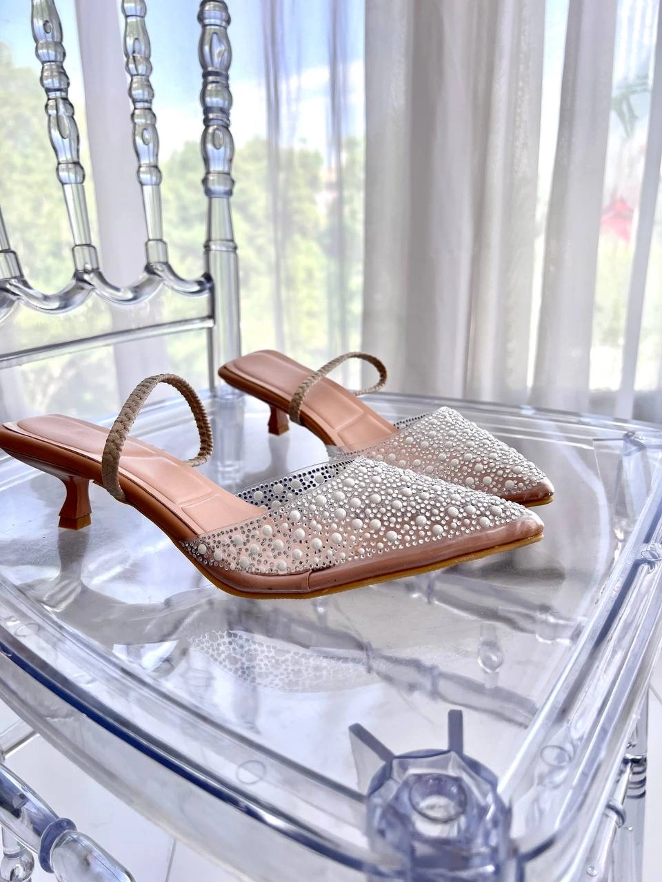 صندل نیم طلق، مدل نیکو پاشنه کوتاه