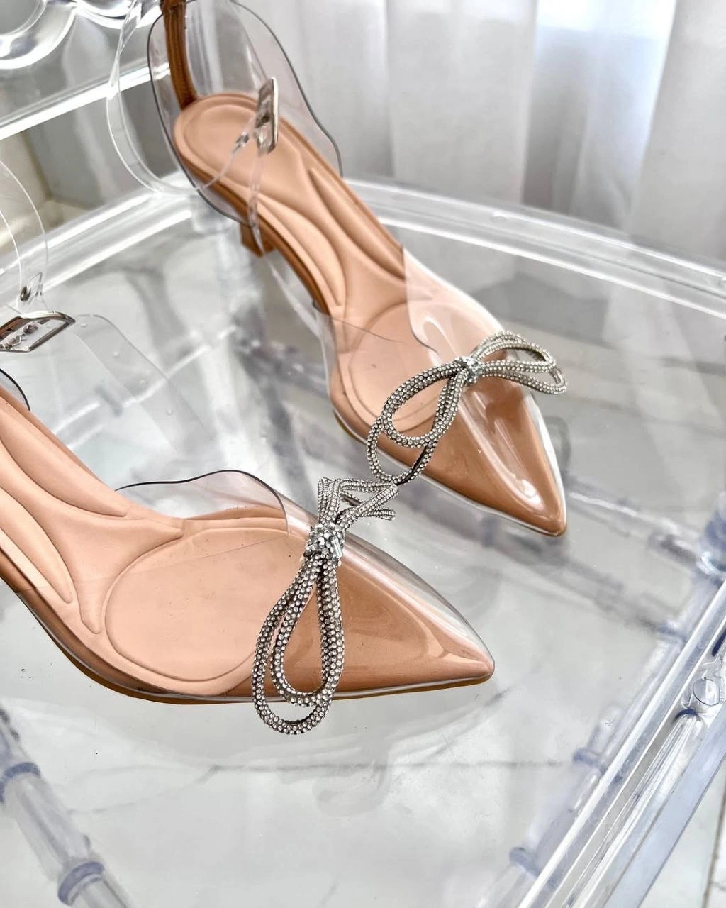 کفش طلقی نگین پروانه ، مدل جیران