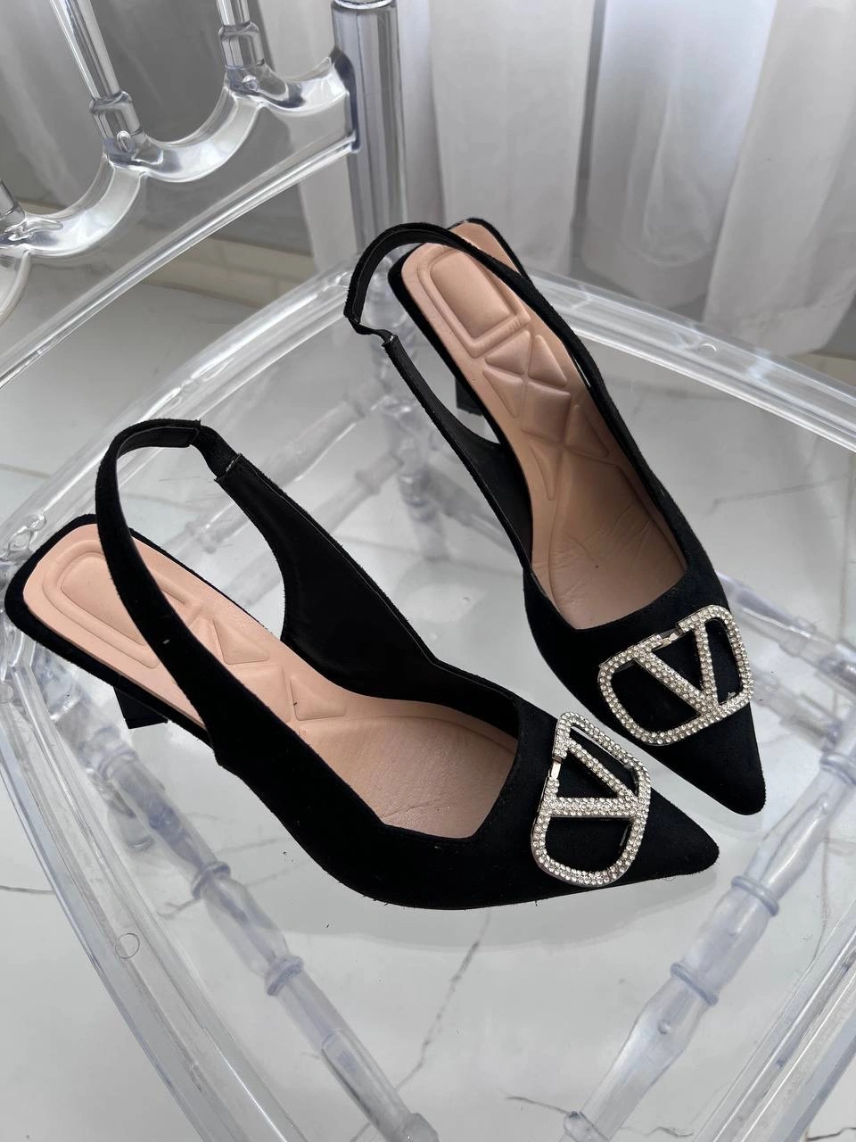 کفش طلقی نگین پروانه ، مدل جیران