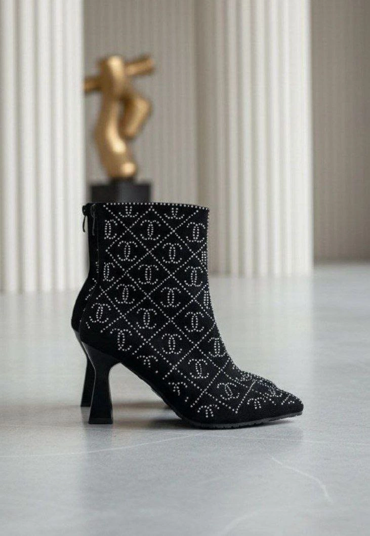 بوت پاشنه دار چرم ، مدل سایدا