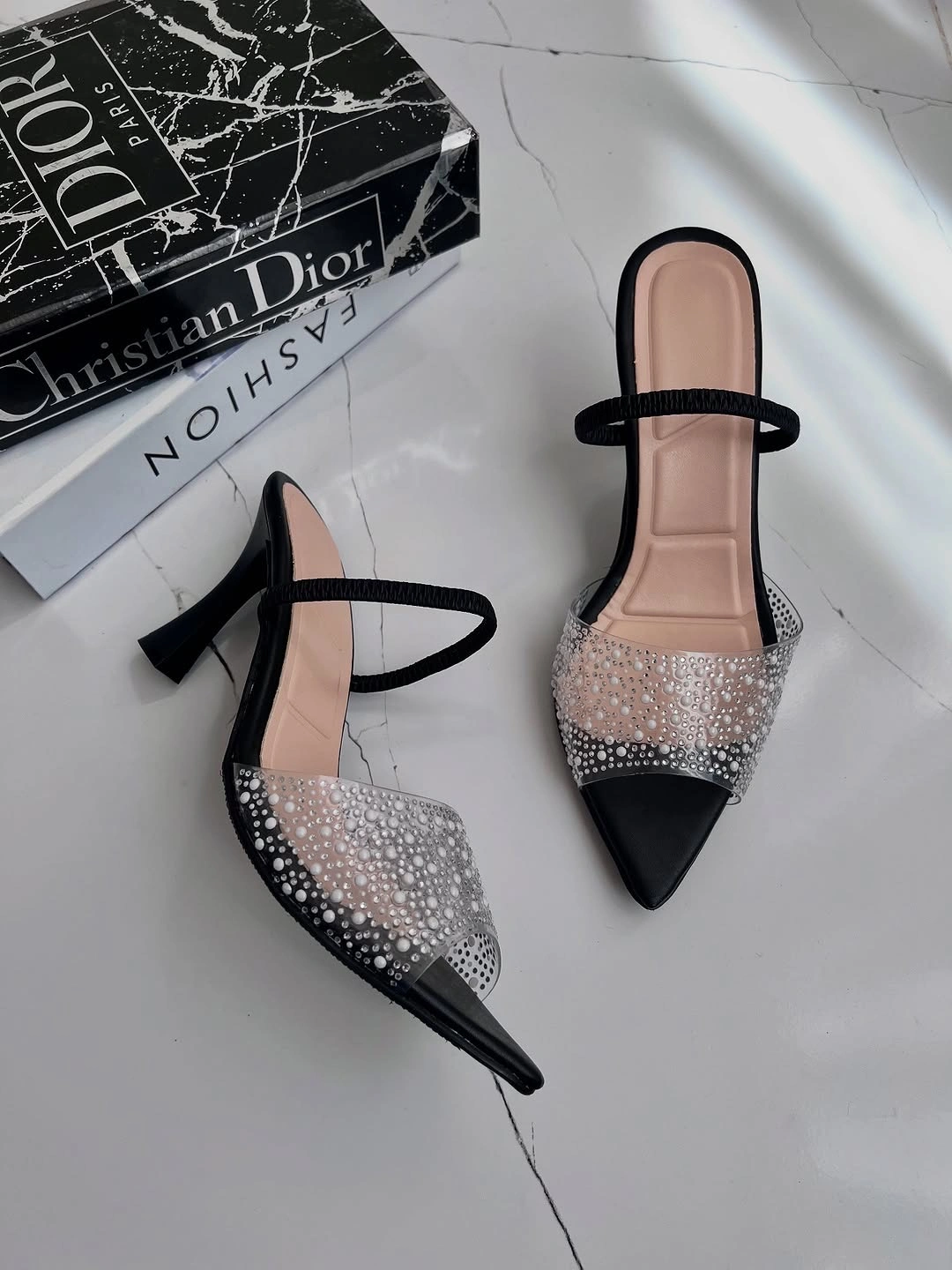 کفش طلقی نگین پروانه ، مدل جیران