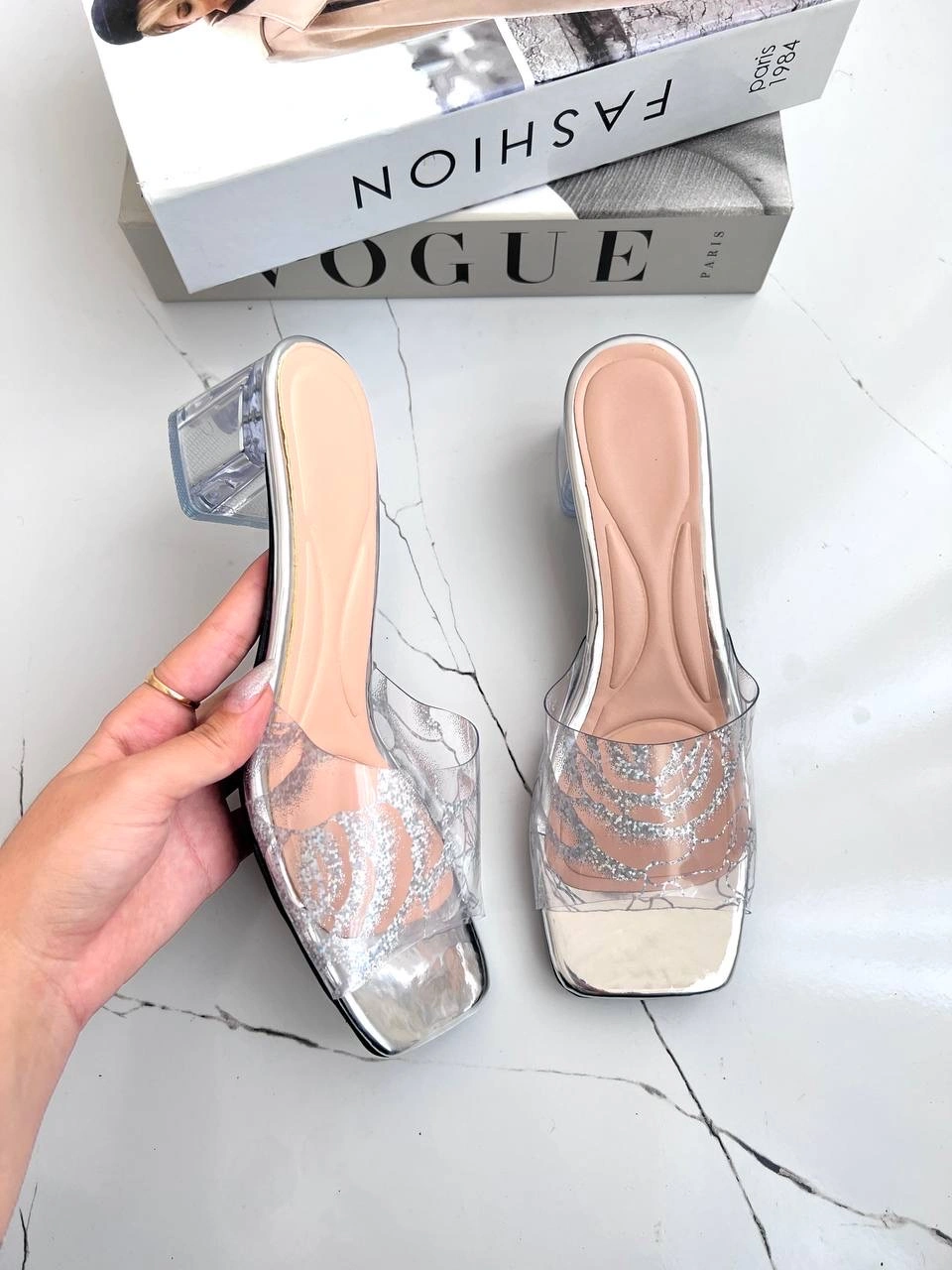 صندل طلقی ، مدل فرگل پاشنه کوتاه