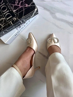 کفش طلقی پاشنه رنگی ، مدل راحیل