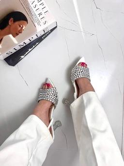 صندل نیم طلق ، مدل دیار پاشنه کوتاه