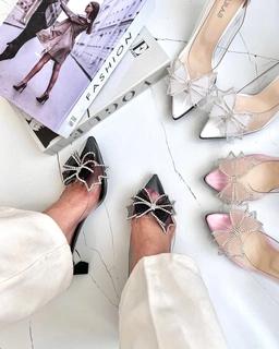 پاپیون توری نگین دار