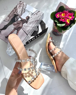 صندل طلقی نگین پرچ ، مدل باوان