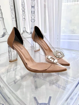 کفش طلقی پاشنه شیشه ای ، مدل راحیل