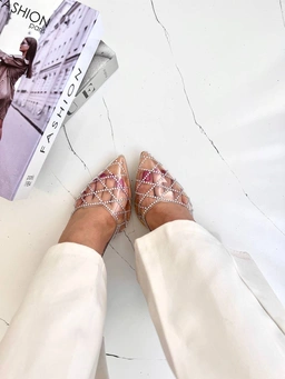 کفش طلقی ، مدل نیکا پاشنه کوتاه