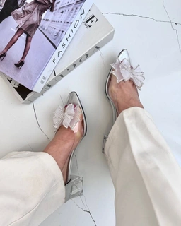 کفش طلقی پاشنه شیشه ای ، مدل الناز