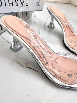 صندل طلقی ،  مدل گلریز پاشنه کوتاه