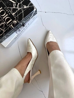 کفش مجلسی پشت باز ، مدل گلپر پاشنه بلند